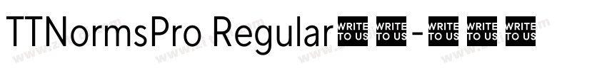 TTNormsPro Regular字体字体转换